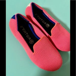 EUC Rothy’s Loafers Flamingo Pink